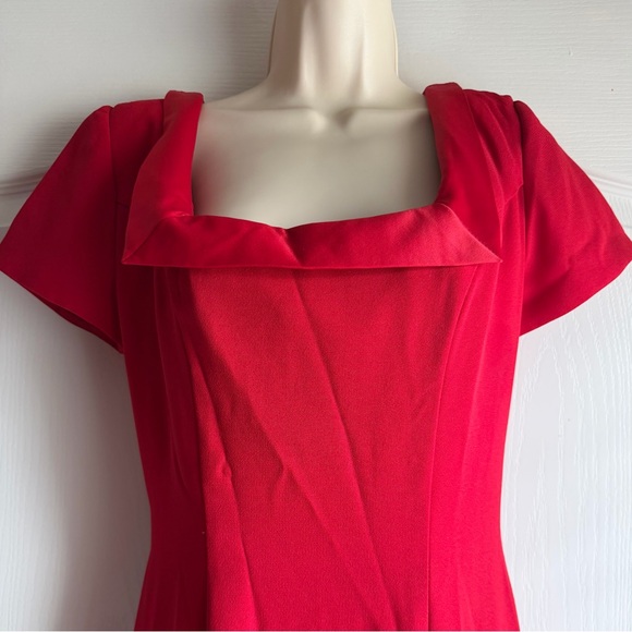 Dave & Johnny Dress Maxi Gown Satin Bow Back Vintage - Picture 3 of 9